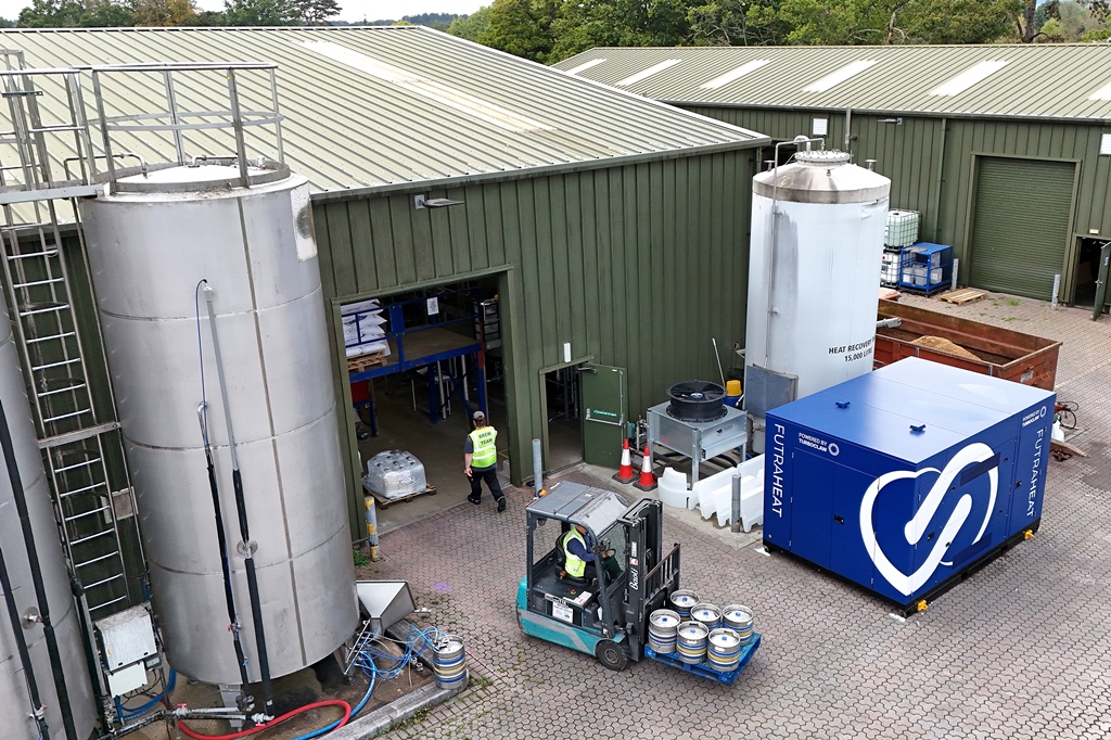 Brewery pioneers new type of heat pump